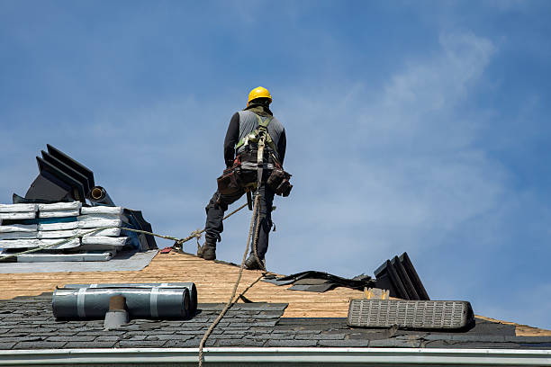 Professional Gutter Installation technician working in Swisher, IA
